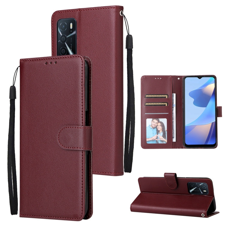 3 Card Slots Multifunctional Leather Phone Case, For OPPO A16, For Samsung Galaxy S22 5G, For Samsung Galaxy S22 Ultra 5G, For Samsung Galaxy S22+ 5G