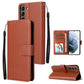 3 Card Slots Multifunctional Leather Phone Case, For OPPO A16, For Samsung Galaxy S22 5G, For Samsung Galaxy S22 Ultra 5G, For Samsung Galaxy S22+ 5G