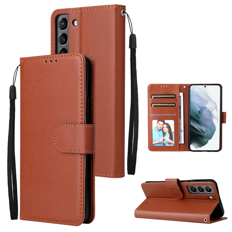 3 Card Slots Multifunctional Leather Phone Case, For OPPO A16, For Samsung Galaxy S22 5G, For Samsung Galaxy S22 Ultra 5G, For Samsung Galaxy S22+ 5G