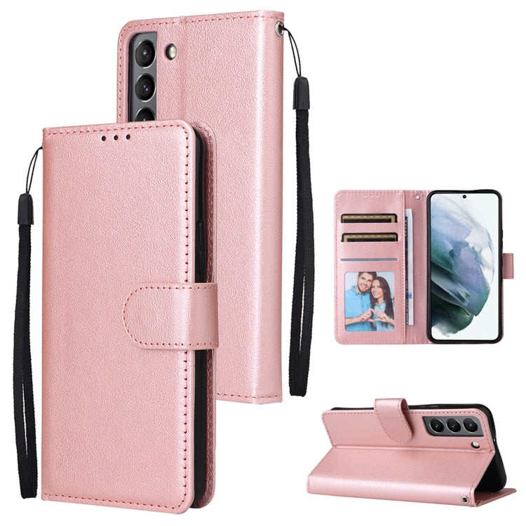 3 Card Slots Multifunctional Leather Phone Case, For OPPO A16, For Samsung Galaxy S22 5G, For Samsung Galaxy S22 Ultra 5G, For Samsung Galaxy S22+ 5G