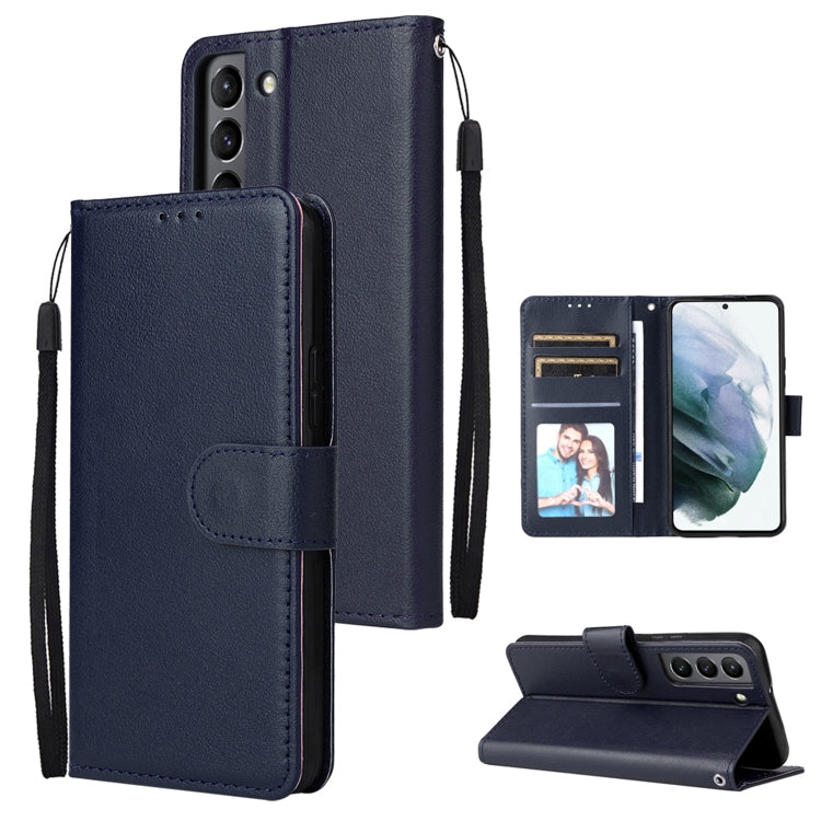 3 Card Slots Multifunctional Leather Phone Case, For OPPO A16, For Samsung Galaxy S22 5G, For Samsung Galaxy S22 Ultra 5G, For Samsung Galaxy S22+ 5G