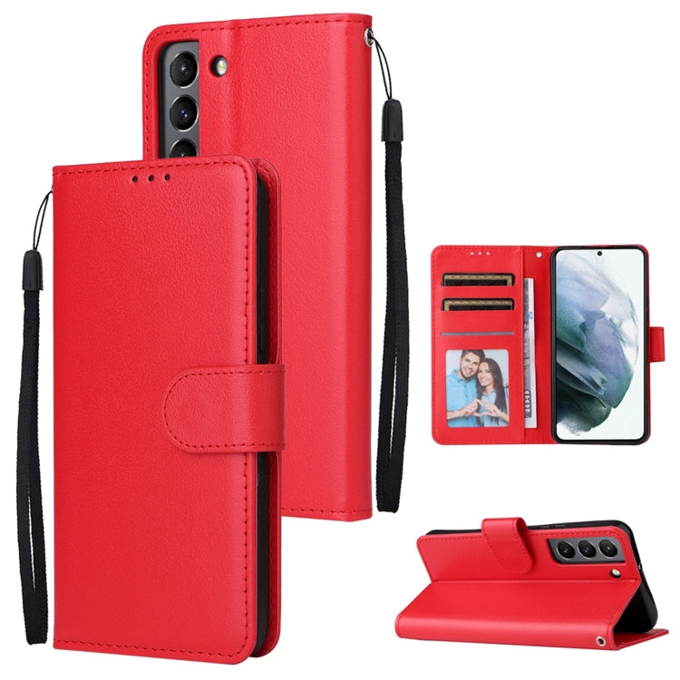 3 Card Slots Multifunctional Leather Phone Case, For OPPO A16, For Samsung Galaxy S22 5G, For Samsung Galaxy S22 Ultra 5G, For Samsung Galaxy S22+ 5G