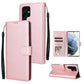 3 Card Slots Multifunctional Leather Phone Case, For OPPO A16, For Samsung Galaxy S22 5G, For Samsung Galaxy S22 Ultra 5G, For Samsung Galaxy S22+ 5G