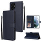 3 Card Slots Multifunctional Leather Phone Case, For OPPO A16, For Samsung Galaxy S22 5G, For Samsung Galaxy S22 Ultra 5G, For Samsung Galaxy S22+ 5G