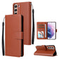 3 Card Slots Multifunctional Leather Phone Case, For OPPO A16, For Samsung Galaxy S22 5G, For Samsung Galaxy S22 Ultra 5G, For Samsung Galaxy S22+ 5G