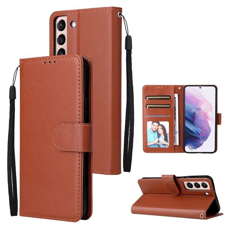 3 Card Slots Multifunctional Leather Phone Case, For OPPO A16, For Samsung Galaxy S22 5G, For Samsung Galaxy S22 Ultra 5G, For Samsung Galaxy S22+ 5G