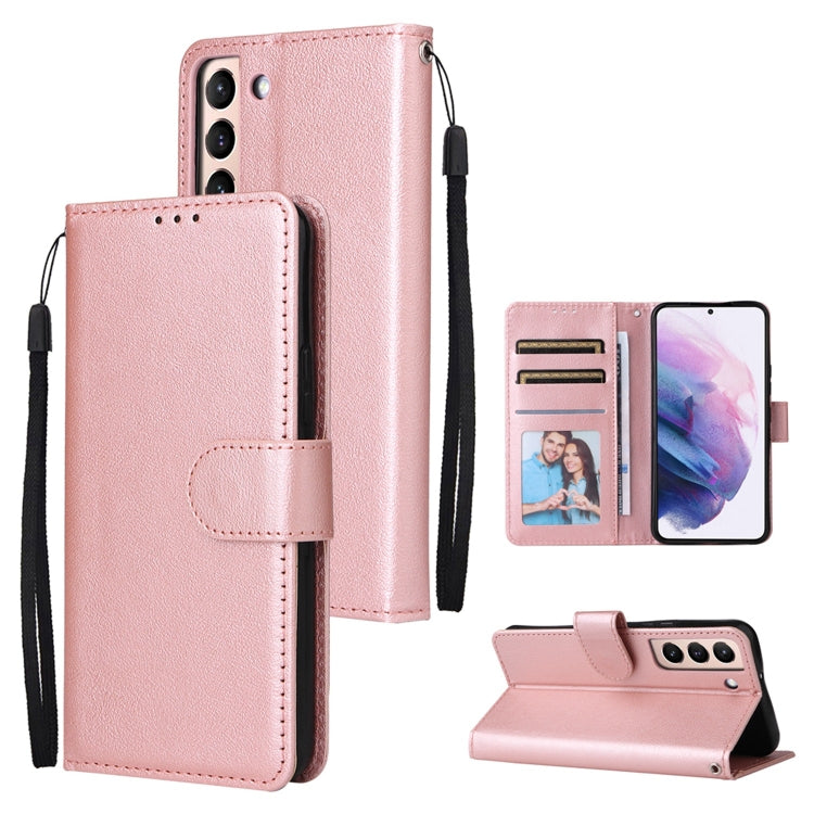3 Card Slots Multifunctional Leather Phone Case, For OPPO A16, For Samsung Galaxy S22 5G, For Samsung Galaxy S22 Ultra 5G, For Samsung Galaxy S22+ 5G