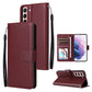 3 Card Slots Multifunctional Leather Phone Case, For OPPO A16, For Samsung Galaxy S22 5G, For Samsung Galaxy S22 Ultra 5G, For Samsung Galaxy S22+ 5G