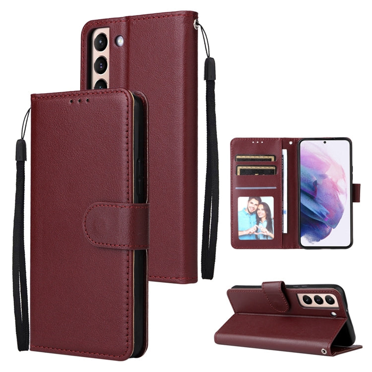 3 Card Slots Multifunctional Leather Phone Case, For OPPO A16, For Samsung Galaxy S22 5G, For Samsung Galaxy S22 Ultra 5G, For Samsung Galaxy S22+ 5G
