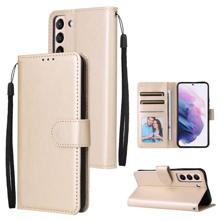 3 Card Slots Multifunctional Leather Phone Case, For OPPO A16, For Samsung Galaxy S22 5G, For Samsung Galaxy S22 Ultra 5G, For Samsung Galaxy S22+ 5G