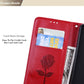 Rose Embossed Leather Phone Case