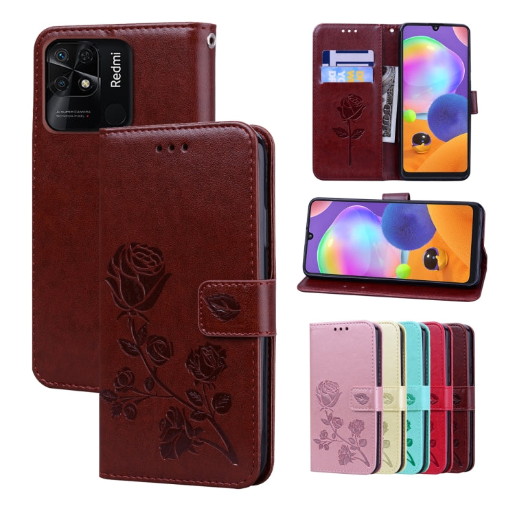 Rose Embossed Leather Phone Case