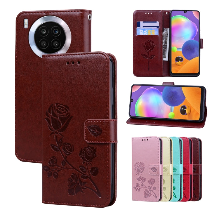 Rose Embossed Leather Phone Case