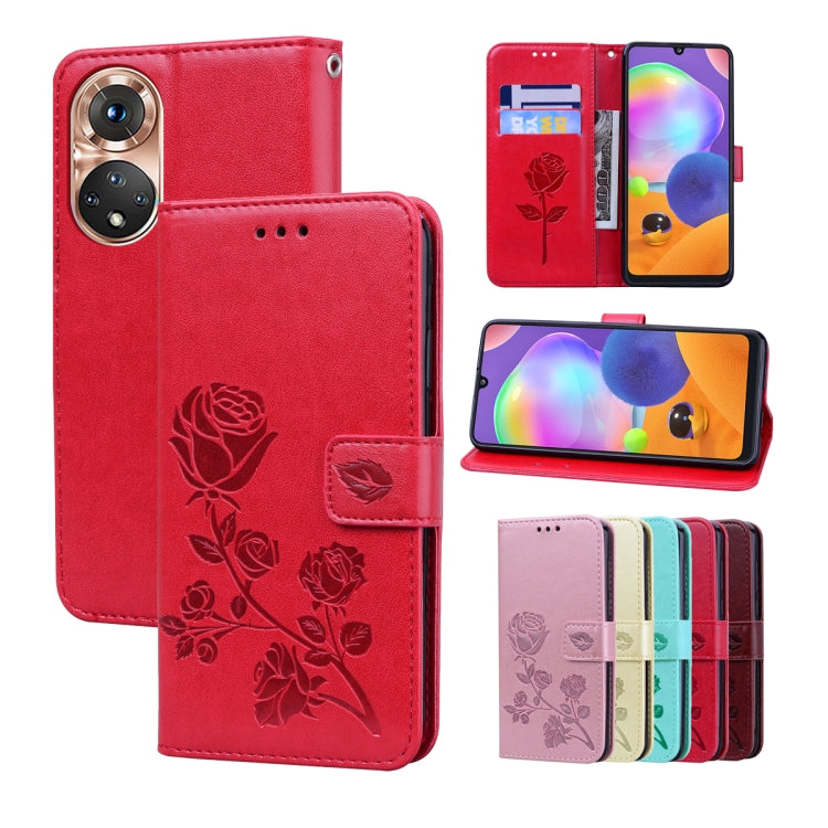 Rose Embossed Leather Phone Case