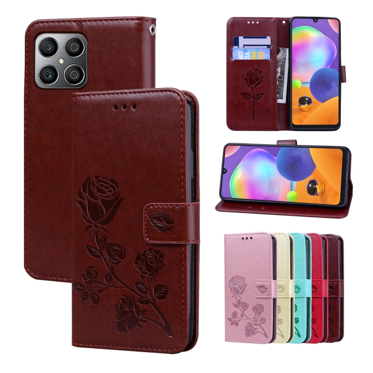 Rose Embossed Leather Phone Case