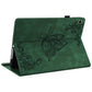 Butterfly Flower Embossed Leather Tablet Case