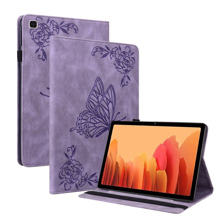 Butterfly Flower Embossed Leather Tablet Case