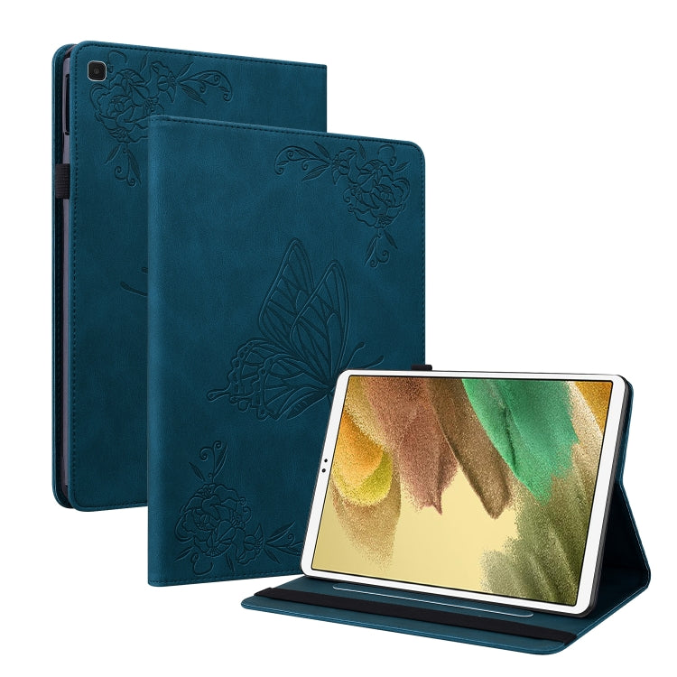 Butterfly Flower Embossed Leather Tablet Case