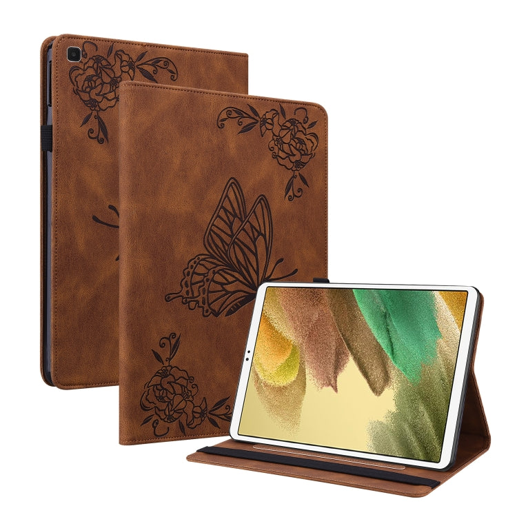 Butterfly Flower Embossed Leather Tablet Case