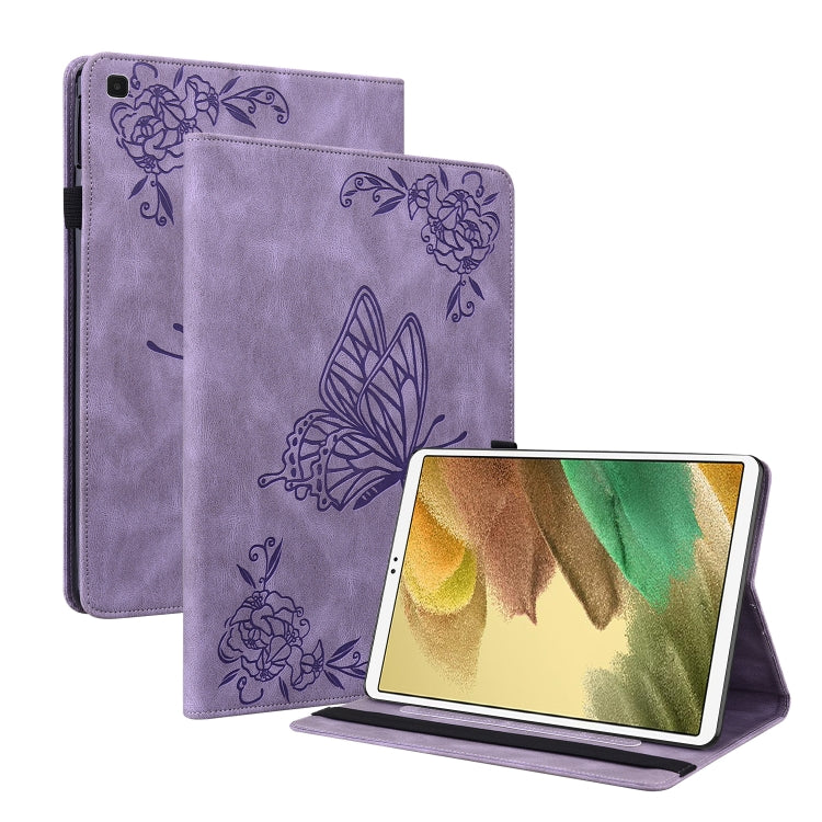 Butterfly Flower Embossed Leather Tablet Case
