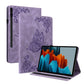 Butterfly Flower Embossed Leather Tablet Case