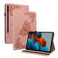 Butterfly Flower Embossed Leather Tablet Case