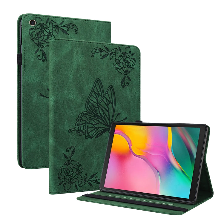 Butterfly Flower Embossed Leather Tablet Case