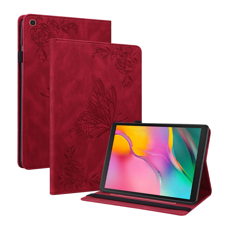 Butterfly Flower Embossed Leather Tablet Case