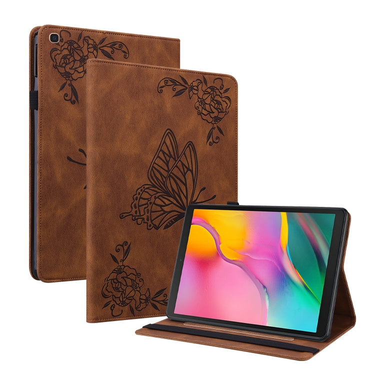 Butterfly Flower Embossed Leather Tablet Case