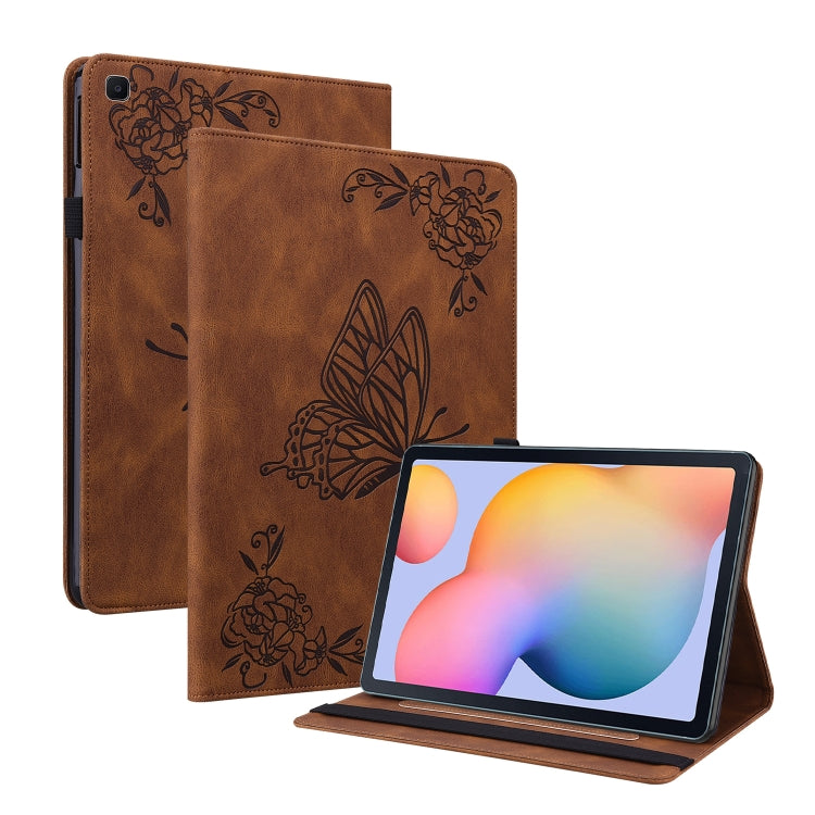 Butterfly Flower Embossed Leather Tablet Case