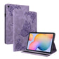 Butterfly Flower Embossed Leather Tablet Case