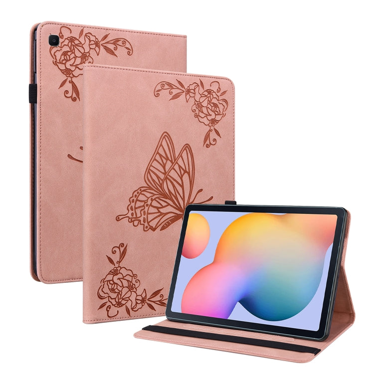 Butterfly Flower Embossed Leather Tablet Case