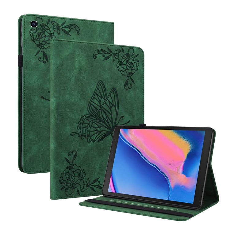 Butterfly Flower Embossed Leather Tablet Case