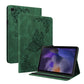 Butterfly Flower Embossed Leather Tablet Case