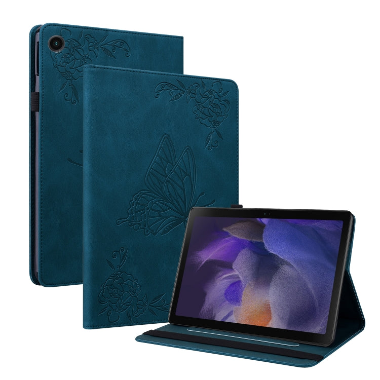 Butterfly Flower Embossed Leather Tablet Case