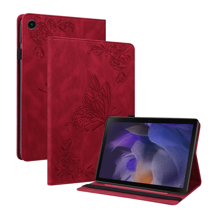Butterfly Flower Embossed Leather Tablet Case
