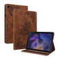 Butterfly Flower Embossed Leather Tablet Case