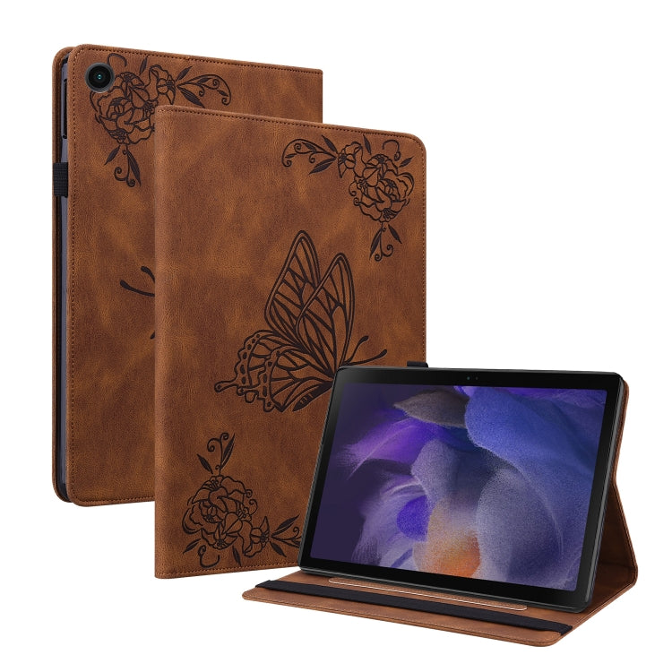 Butterfly Flower Embossed Leather Tablet Case