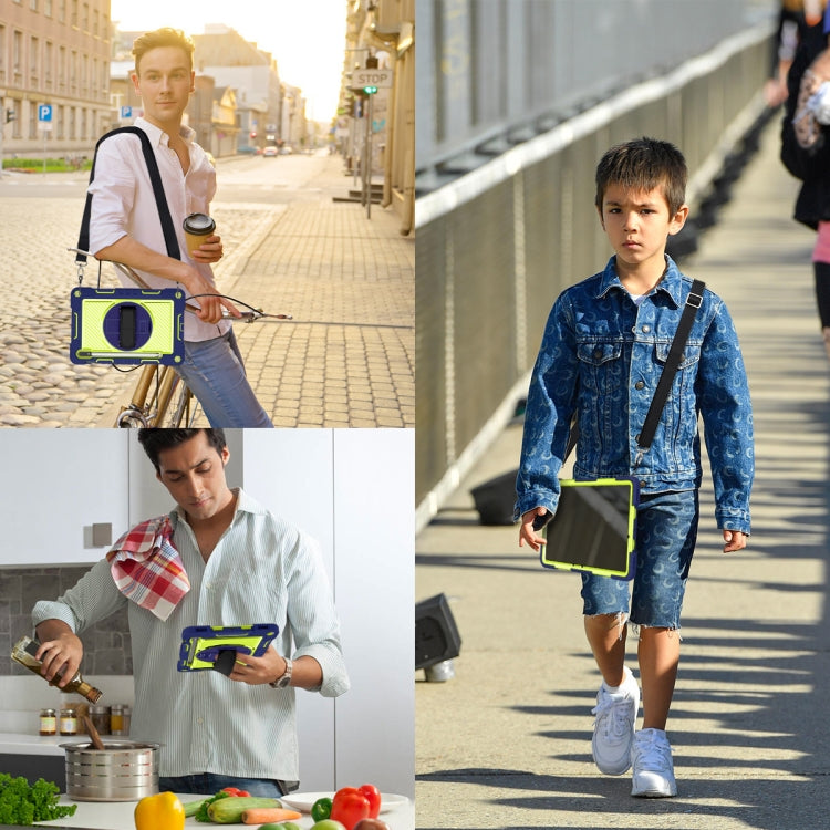 360 Degree Rotation Contrast Color Silicone+PC Tablet Case, For Samsung Galaxy Tab S7 / S8