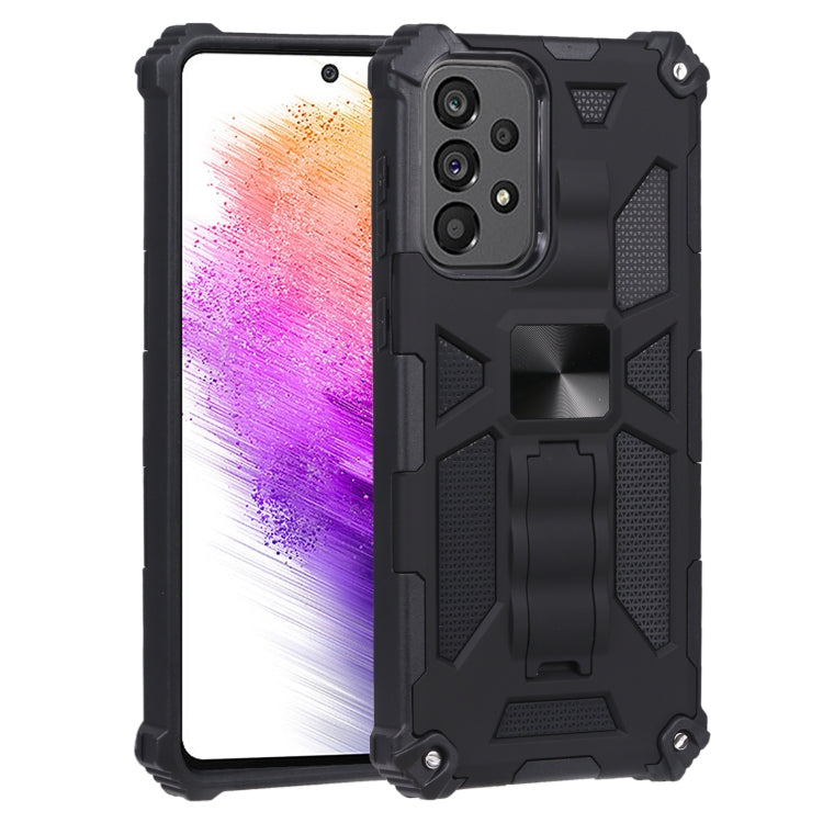 Shockproof TPU + PC Magnetic Protective Phone Case with Holder, For Xiaomi Poco X4 Pro 5G, For Samsung Galaxy A73 5G