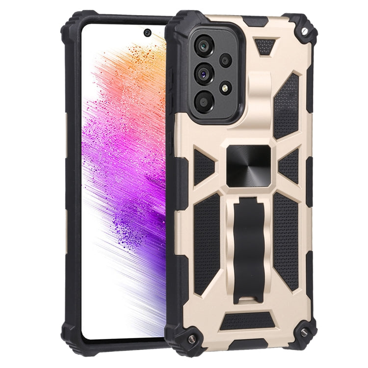 Shockproof TPU + PC Magnetic Protective Phone Case with Holder, For Xiaomi Poco X4 Pro 5G, For Samsung Galaxy A73 5G