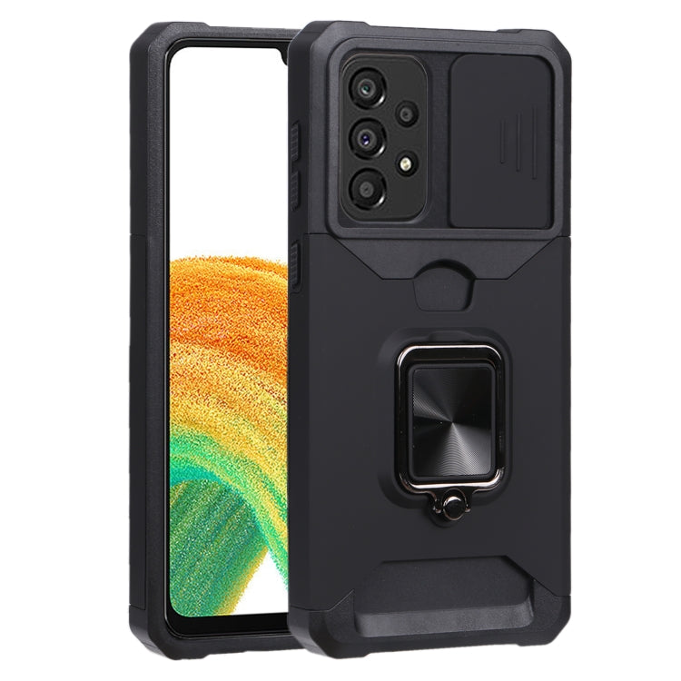 Sliding Camera Cover Design PC + TPU Shockproof Phone Case, For Galaxy A33 5G