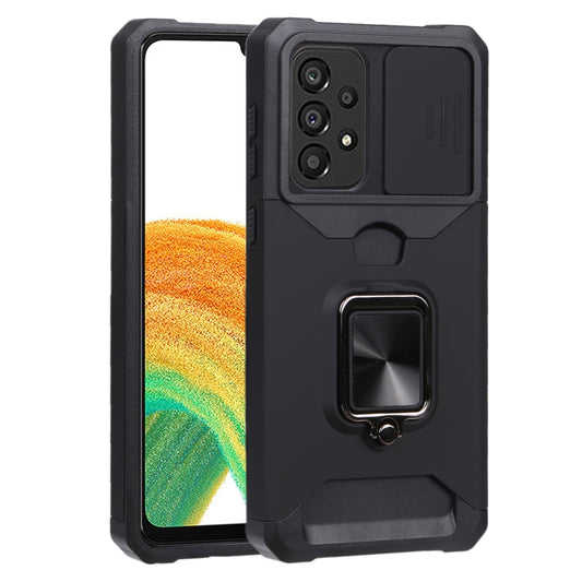 Sliding Camera Cover Design PC + TPU Shockproof Phone Case, For Galaxy A33 5G