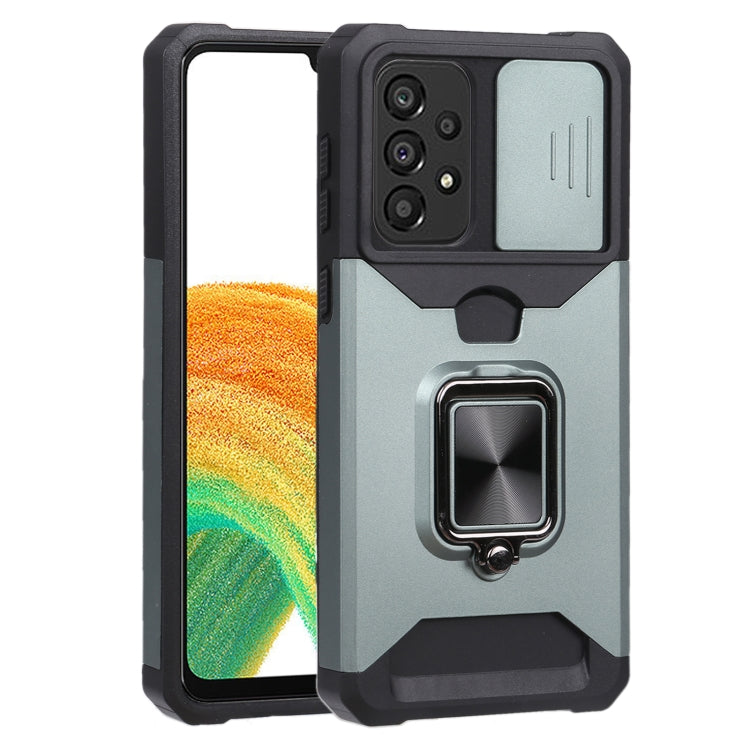 Sliding Camera Cover Design PC + TPU Shockproof Phone Case, For Galaxy A33 5G