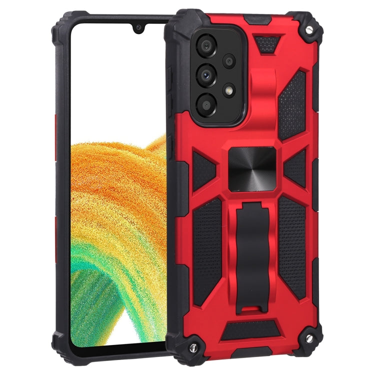 Shockproof TPU + PC Magnetic Protective Phone Case with Holder, For Samsung Galaxy A33 5G