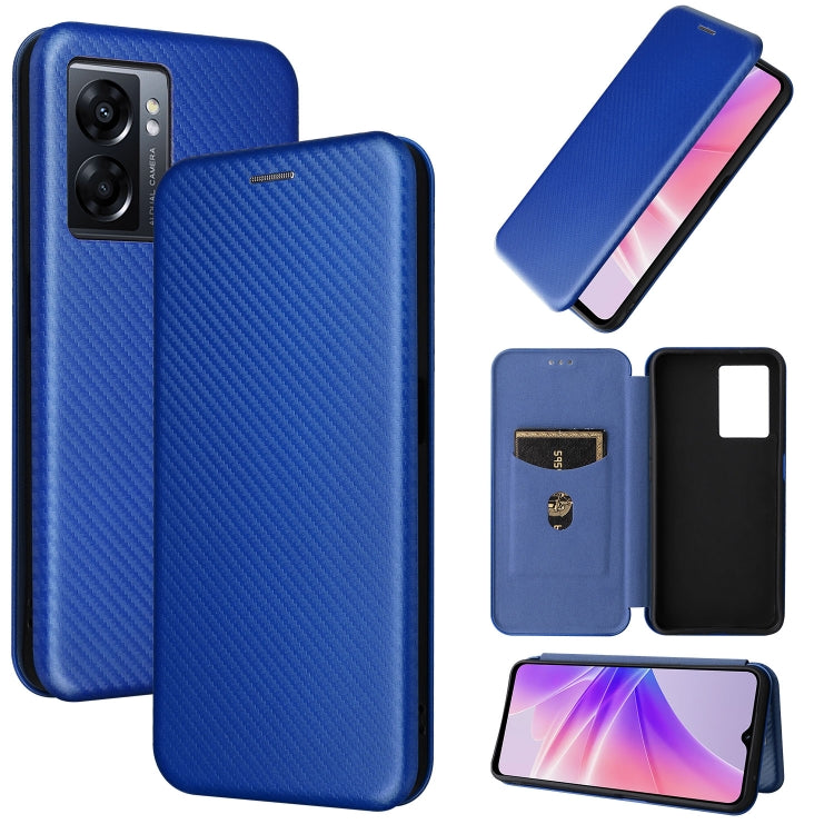Carbon Fiber Texture Magnetic Leather Phone Case, For OPPO A57 5G, For OPPO Reno7 4G / F21 Pro 4G, For Samsung Galaxy M33 5G, For Sharp Simple Sumaho 6, For Sharp Aquos R7