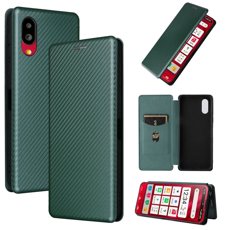 Carbon Fiber Texture Magnetic Leather Phone Case, For OPPO A57 5G, For OPPO Reno7 4G / F21 Pro 4G, For Samsung Galaxy M33 5G, For Sharp Simple Sumaho 6, For Sharp Aquos R7