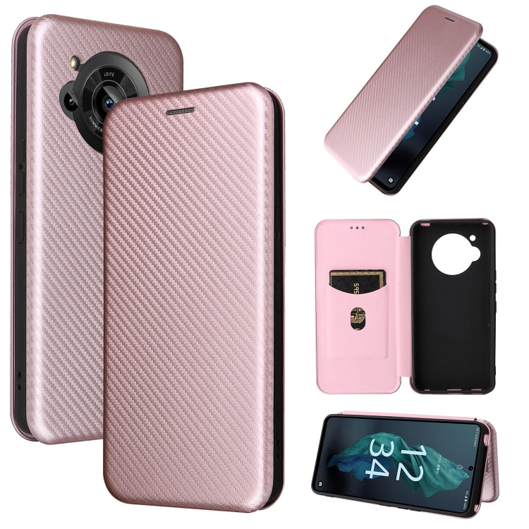 Carbon Fiber Texture Magnetic Leather Phone Case, For OPPO A57 5G, For OPPO Reno7 4G / F21 Pro 4G, For Samsung Galaxy M33 5G, For Sharp Simple Sumaho 6, For Sharp Aquos R7