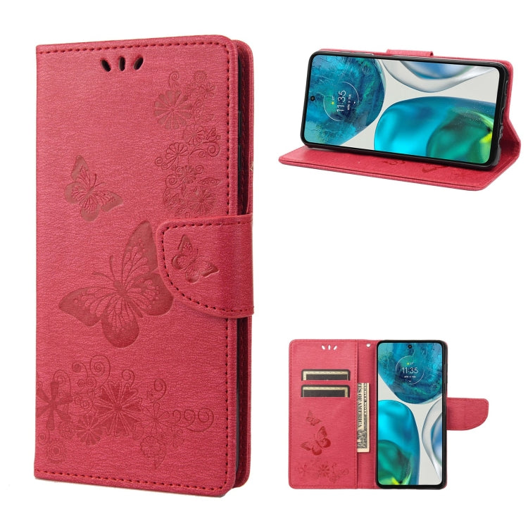Butterfly Embossed Horizontal Flip Leather Phone Case, For Motorola Moto G52, For Sony Xperia 10 IV, For Samsung Galaxy M53 5G