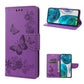 Butterfly Embossed Horizontal Flip Leather Phone Case, For Motorola Moto G52, For Sony Xperia 10 IV, For Samsung Galaxy M53 5G